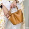 Cesta Piel NUDO Camel
