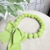 Collar BORLONES con Lazada Verde Manzana