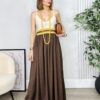 Vestido Combinado Crochet NOA Choco