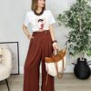 Pantalón Pinzas ZENDA Choco