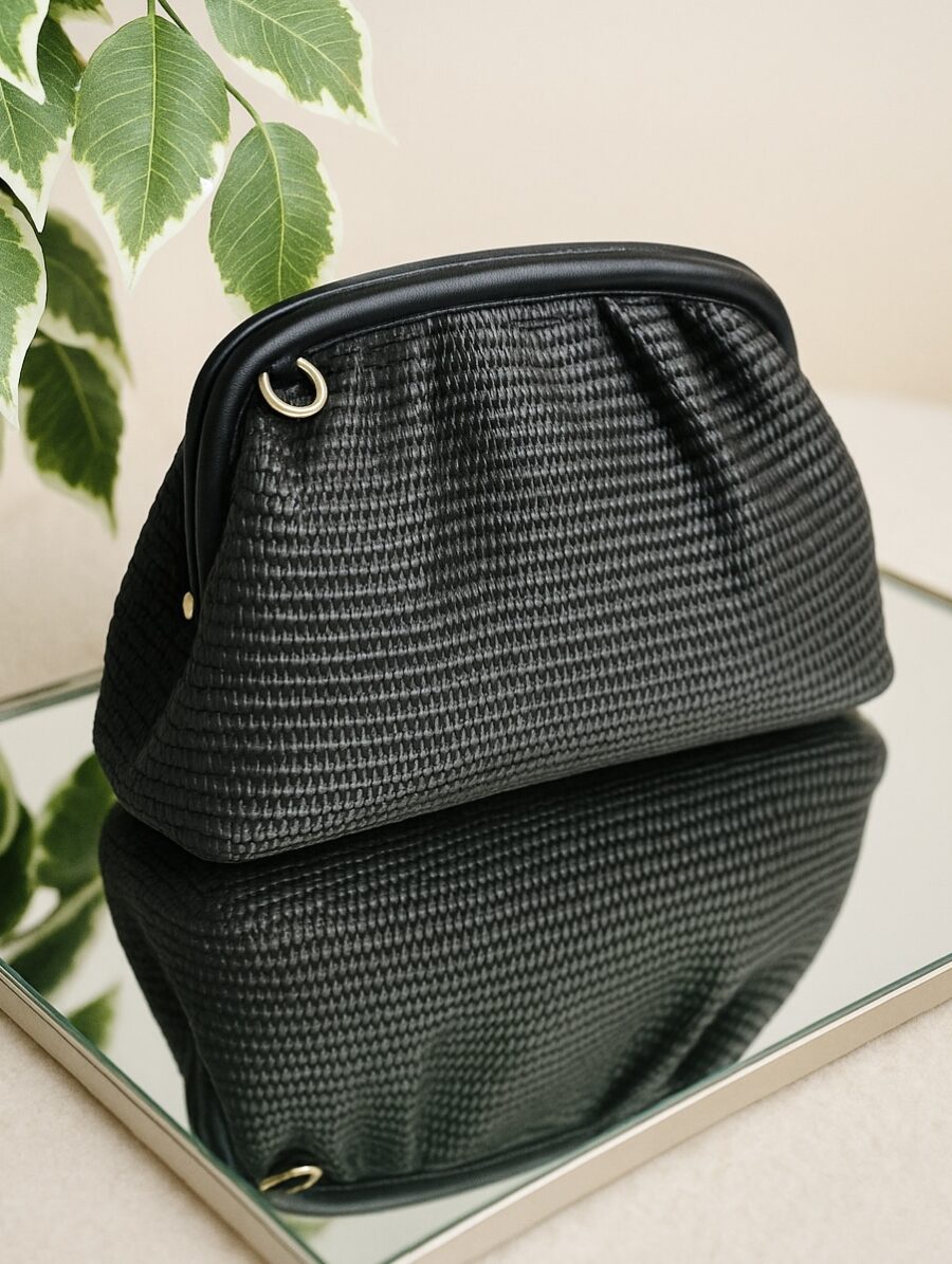 Bolso Rafia COSY Negro