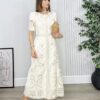 Vestido MIELINA Bordado Beige