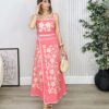 Conjunto THAIS Bordado Coral