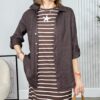 Blusa TRUFFA ALLO ALLO Lino Chocolate