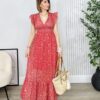 Vestido ROSALÍA Rojo Coral