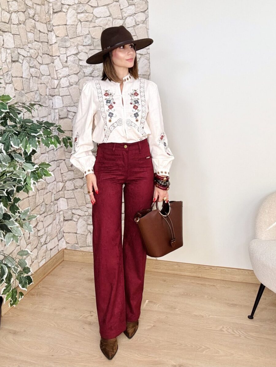 Alternative view of Pantalón BORDEAUX Antelina Burdeos