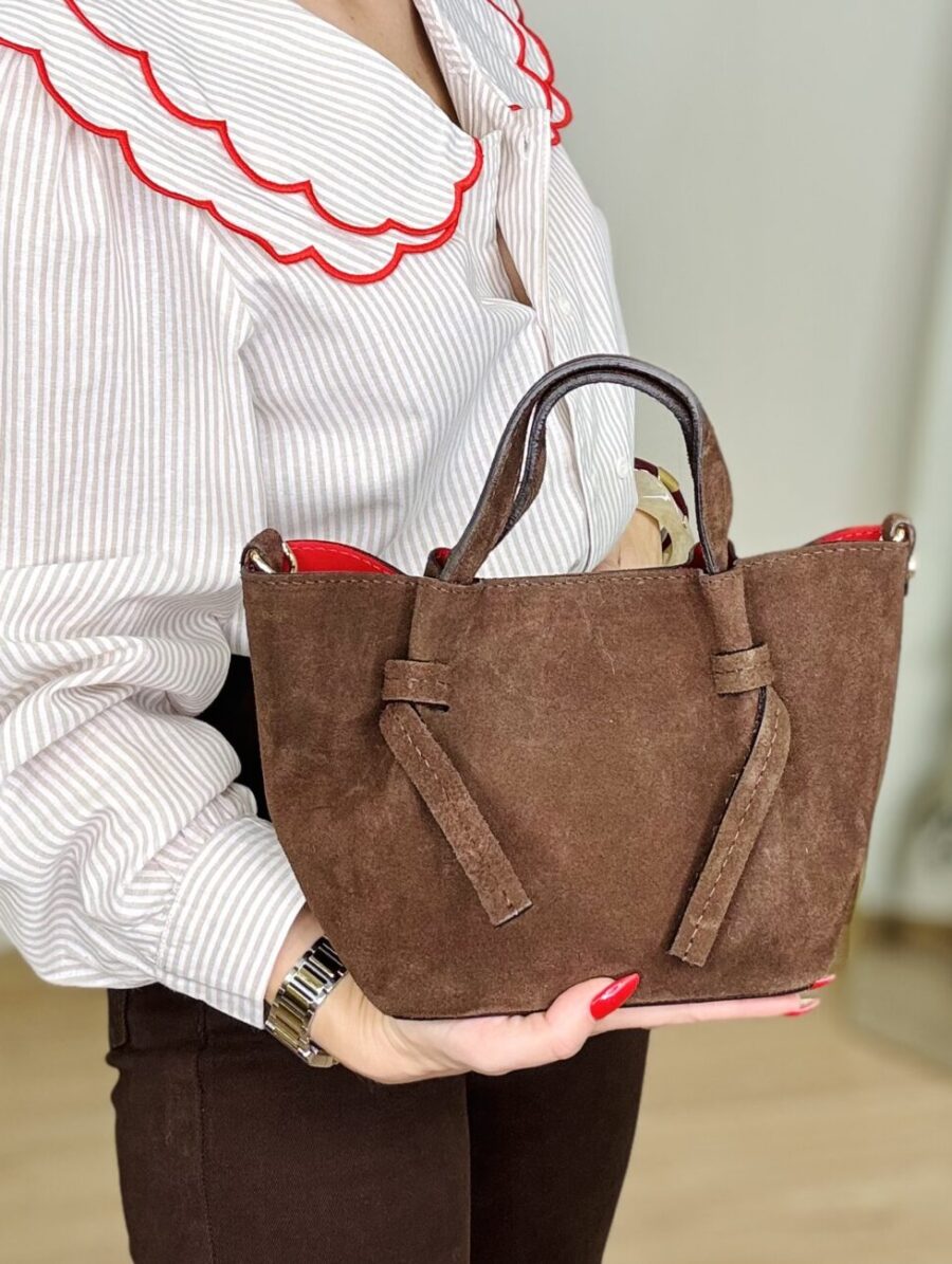 Bolso ARIS Ante Chocolate