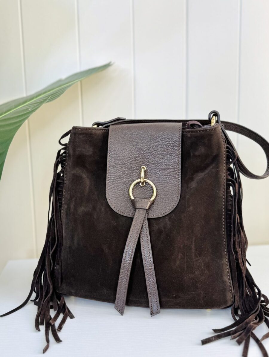 Bolso LURA Flecos Chocolate