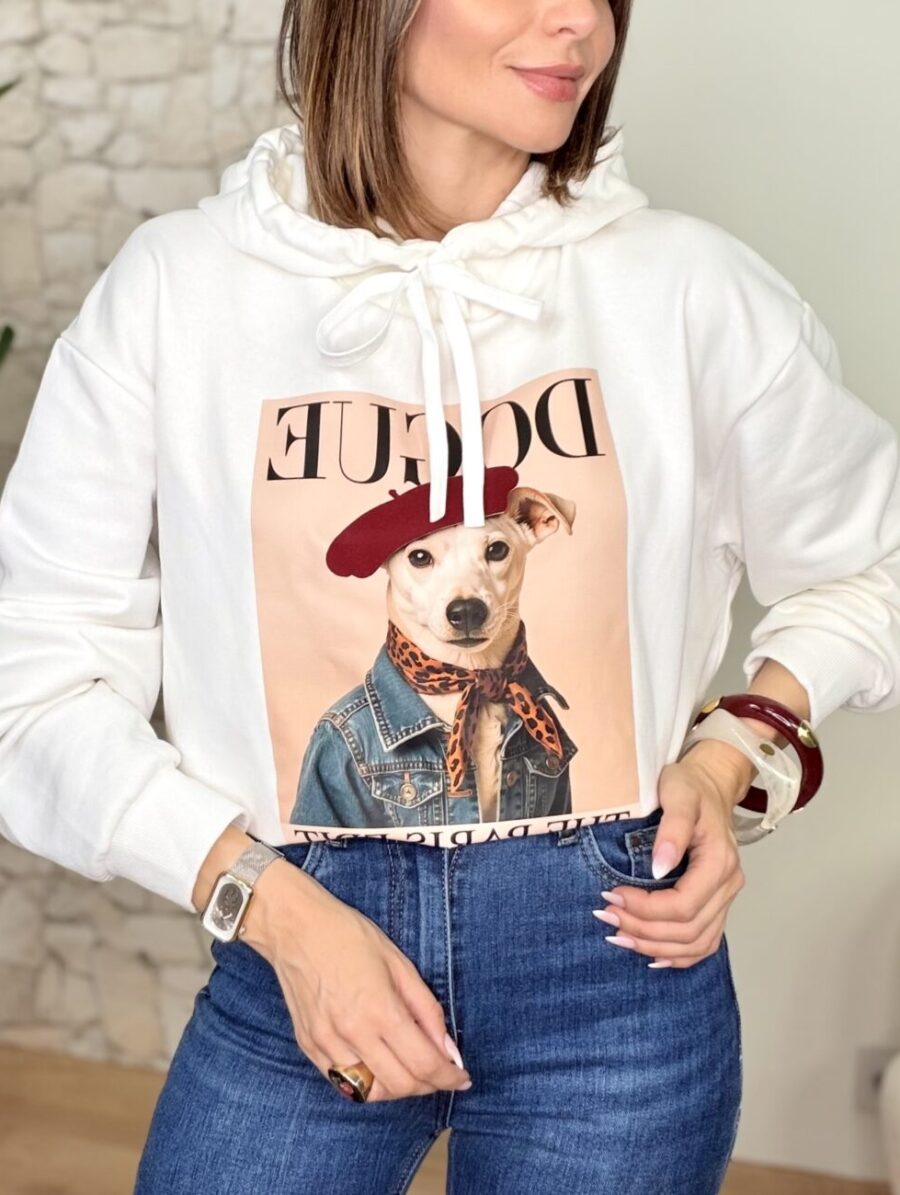 Sudadera FRENCHIE Blanca