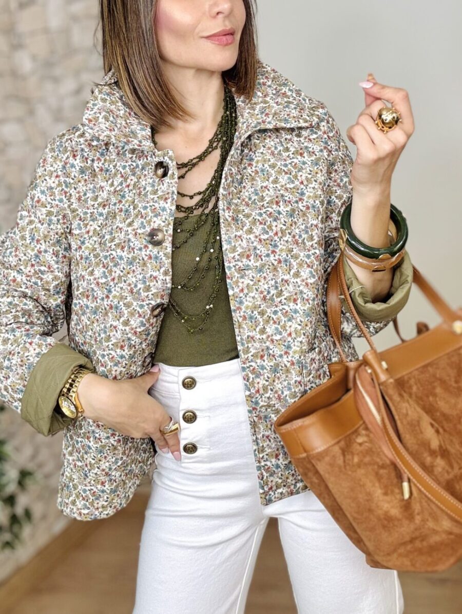 Chaqueta ARUSA Estampada Verde