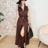 Vestido AGORA Ante Choco