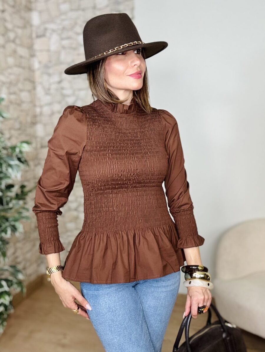 Blusa AURORA Coñac