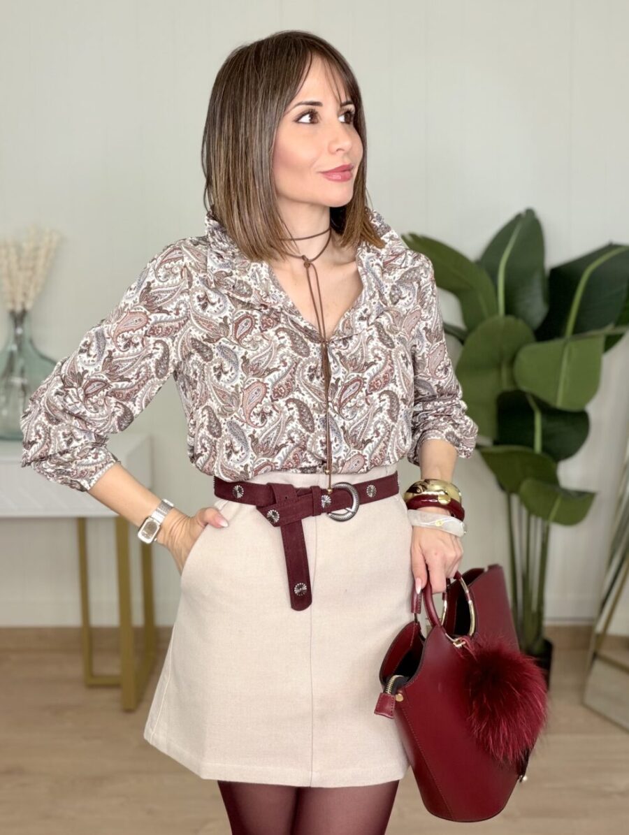 Falda Pantalón RENATA Beige