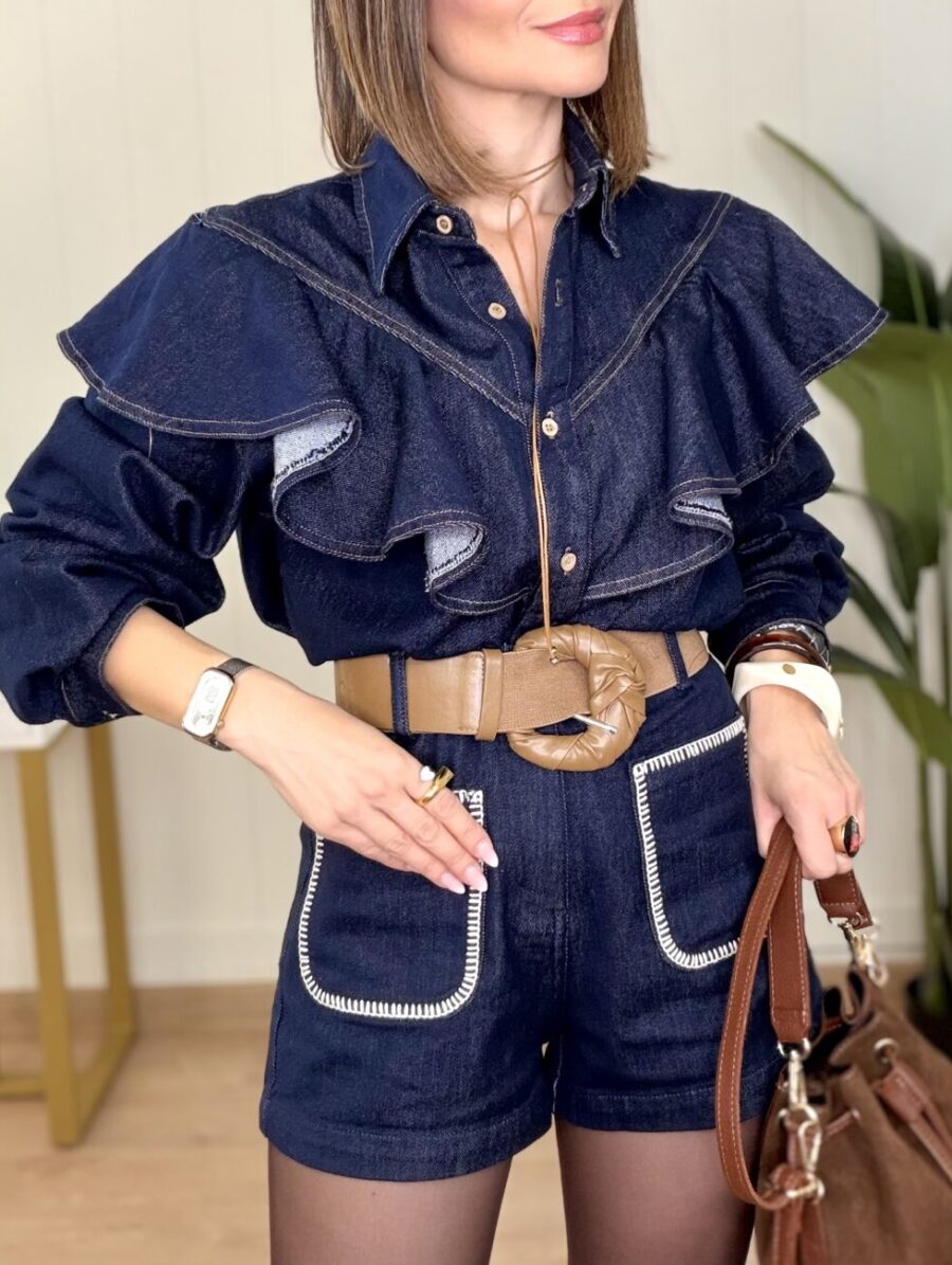 Alternative view of Blusa CAITLIN Denim Volante
