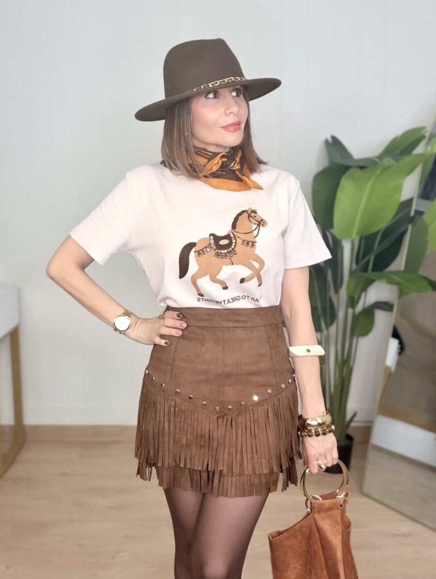 Falda ARIA Ante Cuero