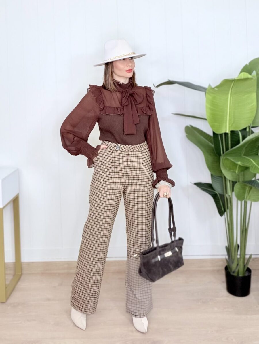 Alternative view of Blusa MARIEL Choco