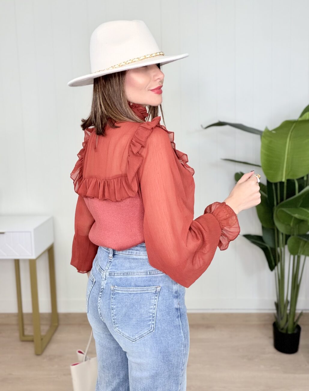 Blusa MARIEL Teja - Imagen 3