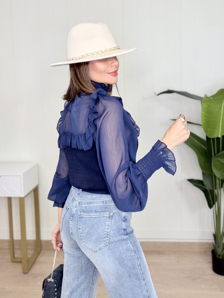 Alternative view of Blusa MARIEL Azul Marino