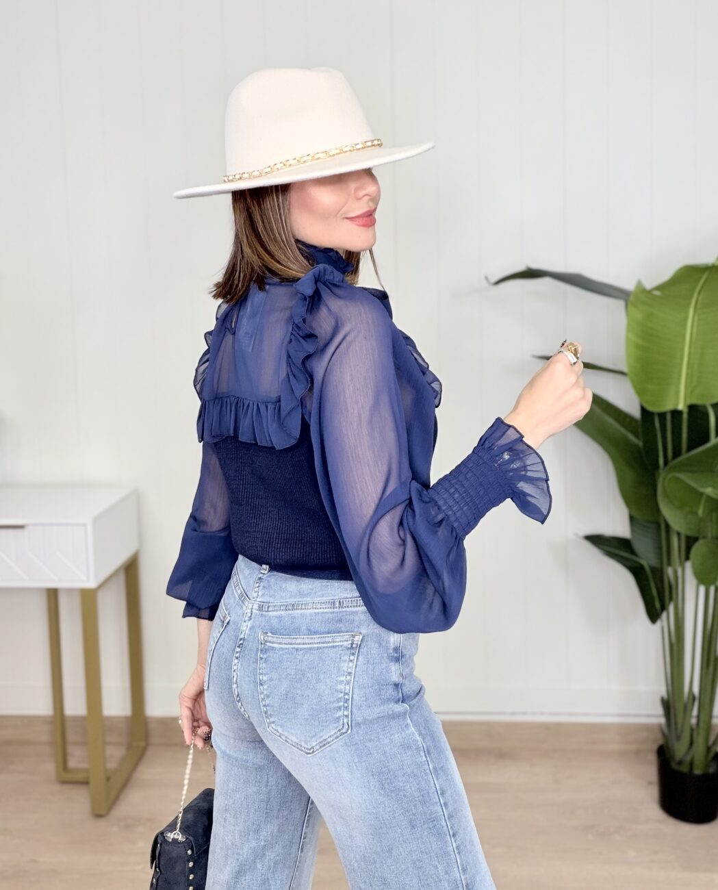 Blusa MARIEL Azul Marino - Imagen 2