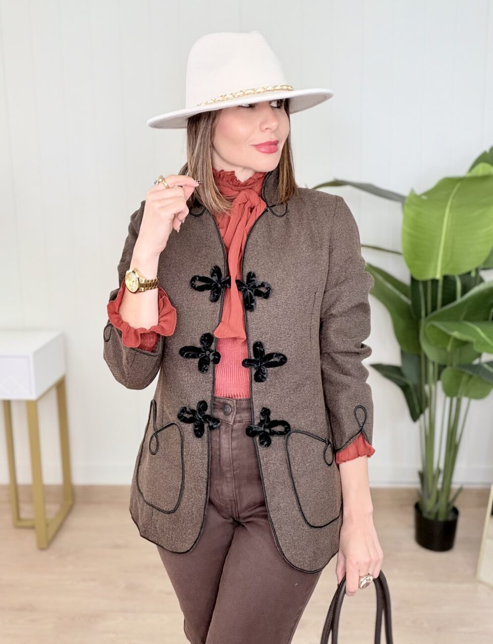 Chaqueta GOYA Alamares Chocolate