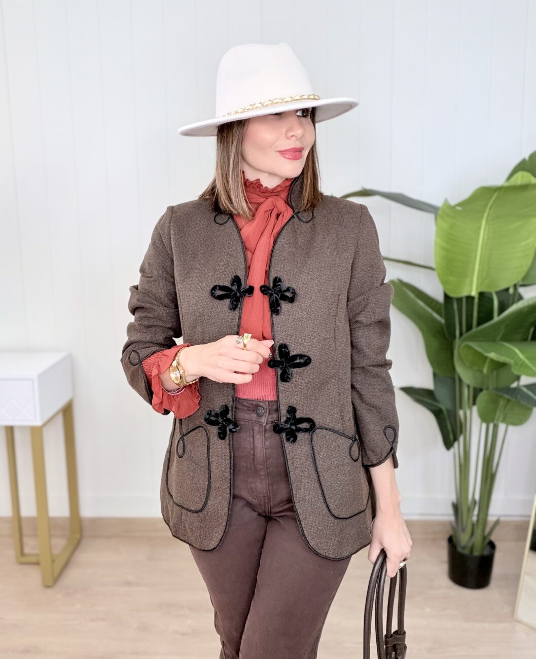 Chaqueta GOYA Alamares Chocolate - Imagen 5