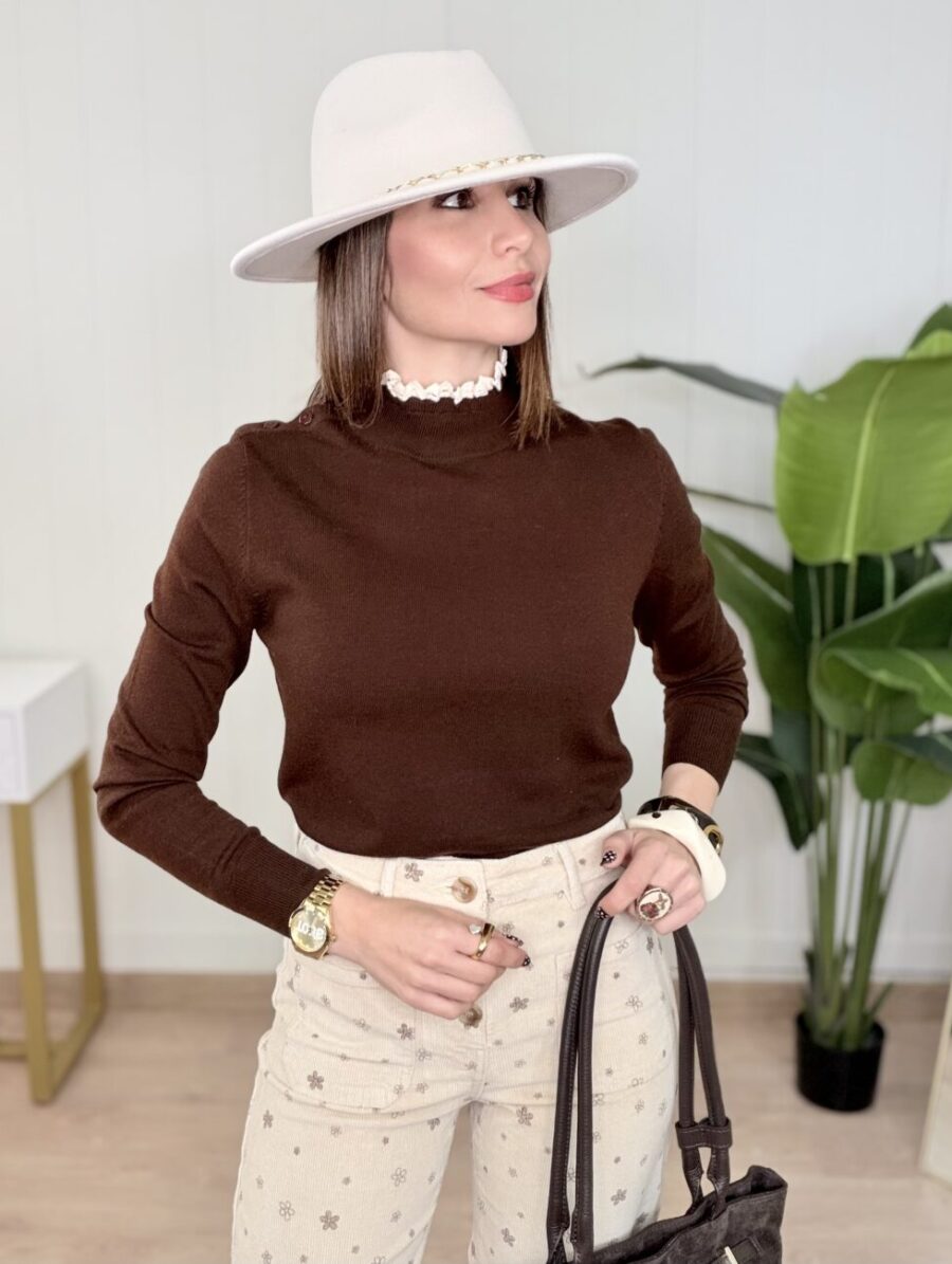 Jersey REIKA Puntilla Choco