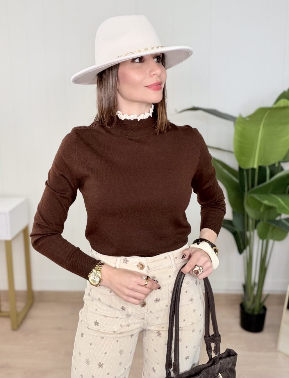 Jersey REIKA Puntilla Choco