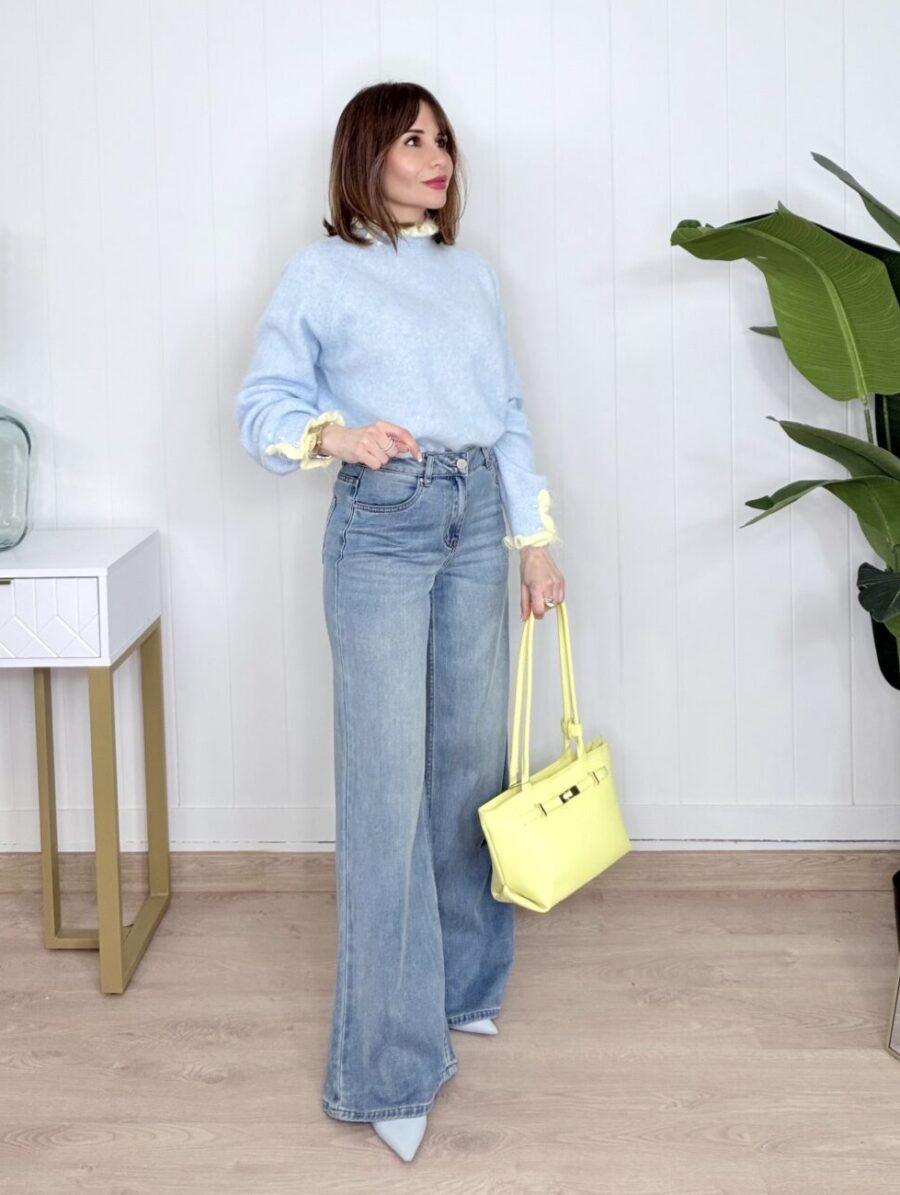 Alternative view of Wide Leg TOXIK  Azul Medio