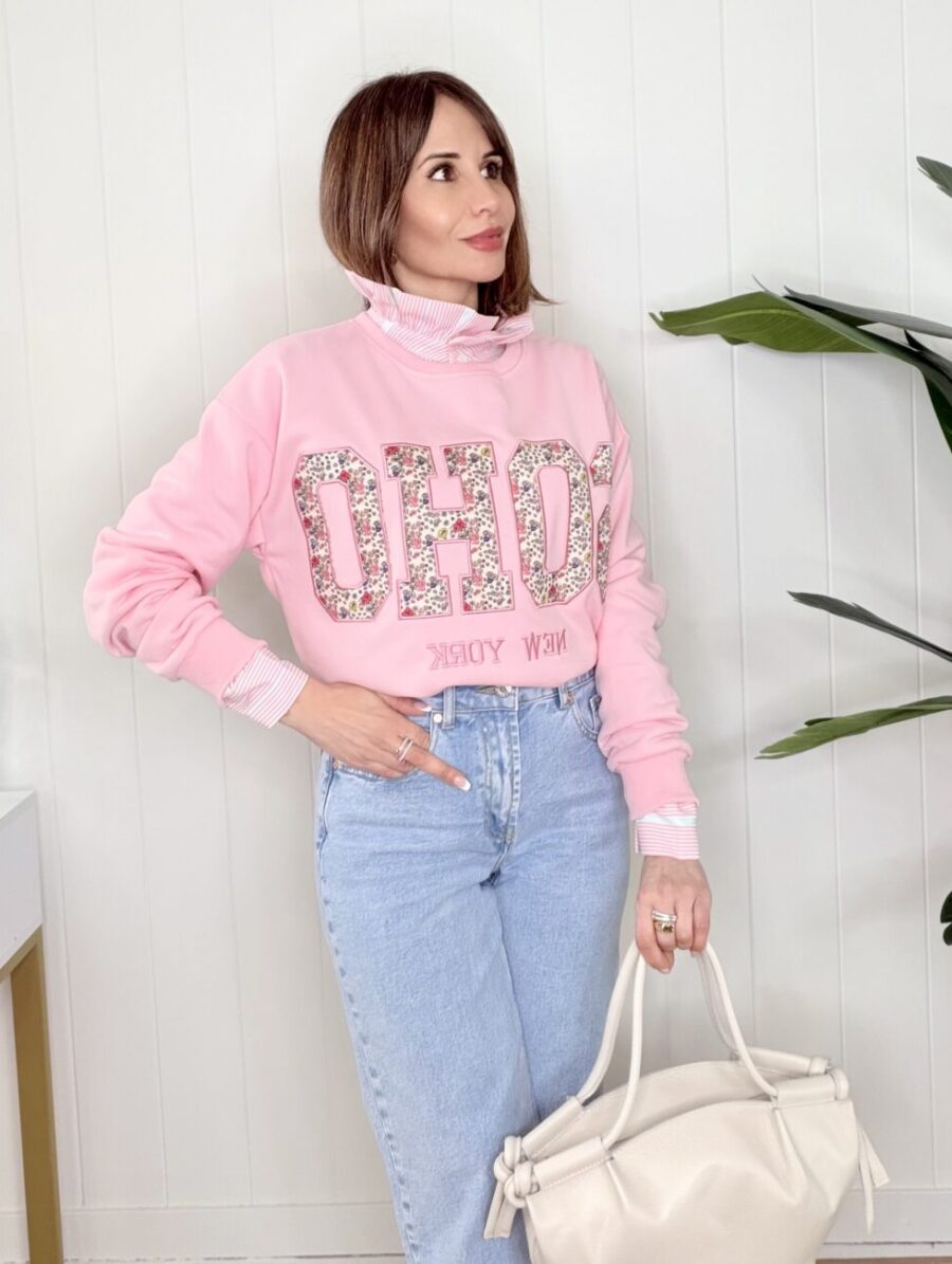 Alternative view of Sudadera SOHO Liberty Rosa