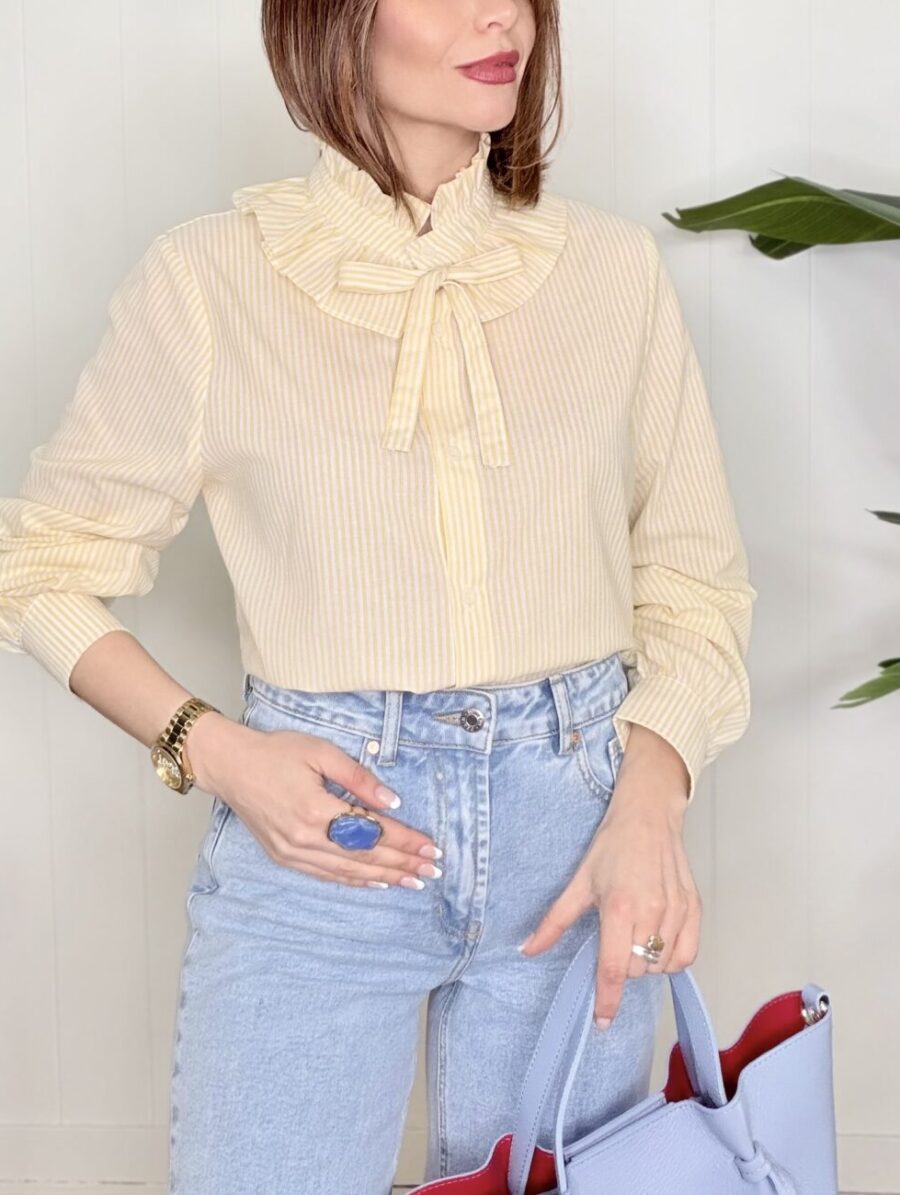 Alternative view of Camisa MALENA Amarilla