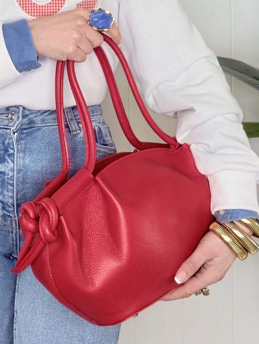 Bolso DAROK Piel Rojo