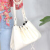 Bolso BUCKET Estructurado Piel Crema