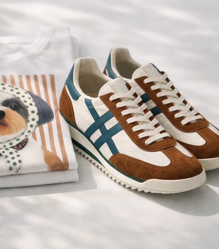 Deportiva BERRY Camel&Verde