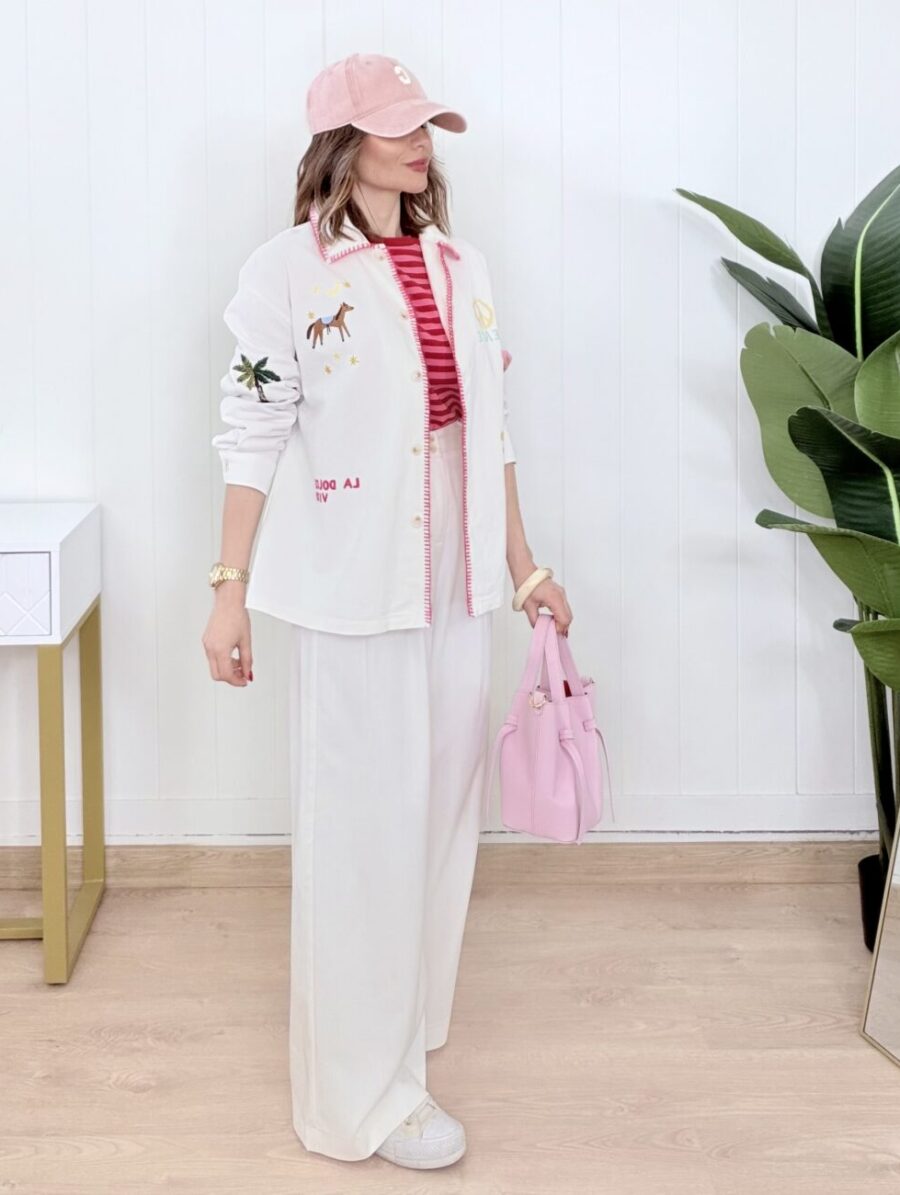 Alternative view of Sobrecamisa LA DOLCE VITA Blanca