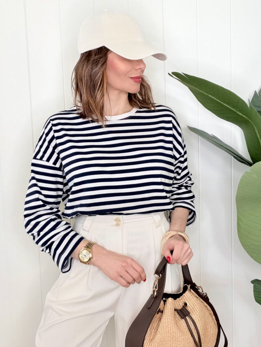 Camiseta MUSY Rayas Marino