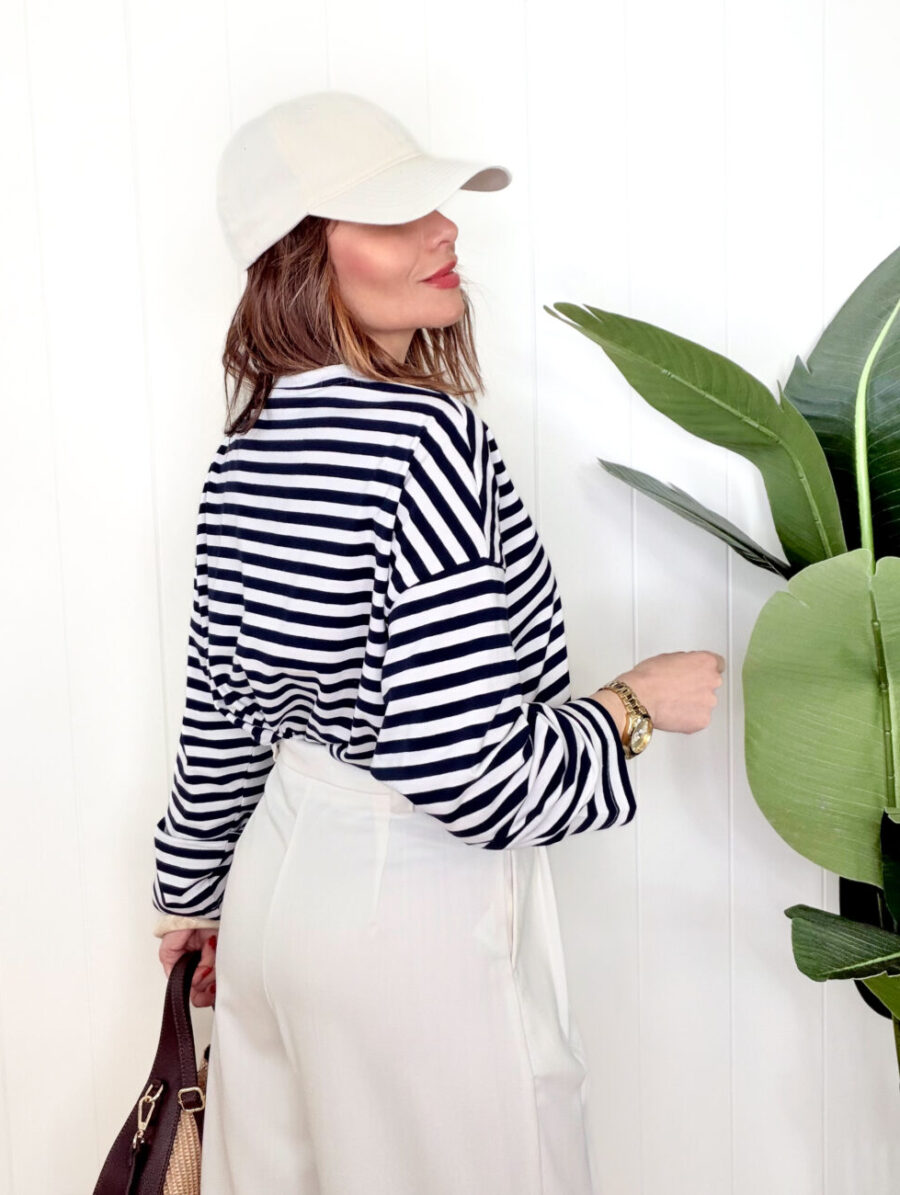 Alternative view of Camiseta MUSY Rayas Marino