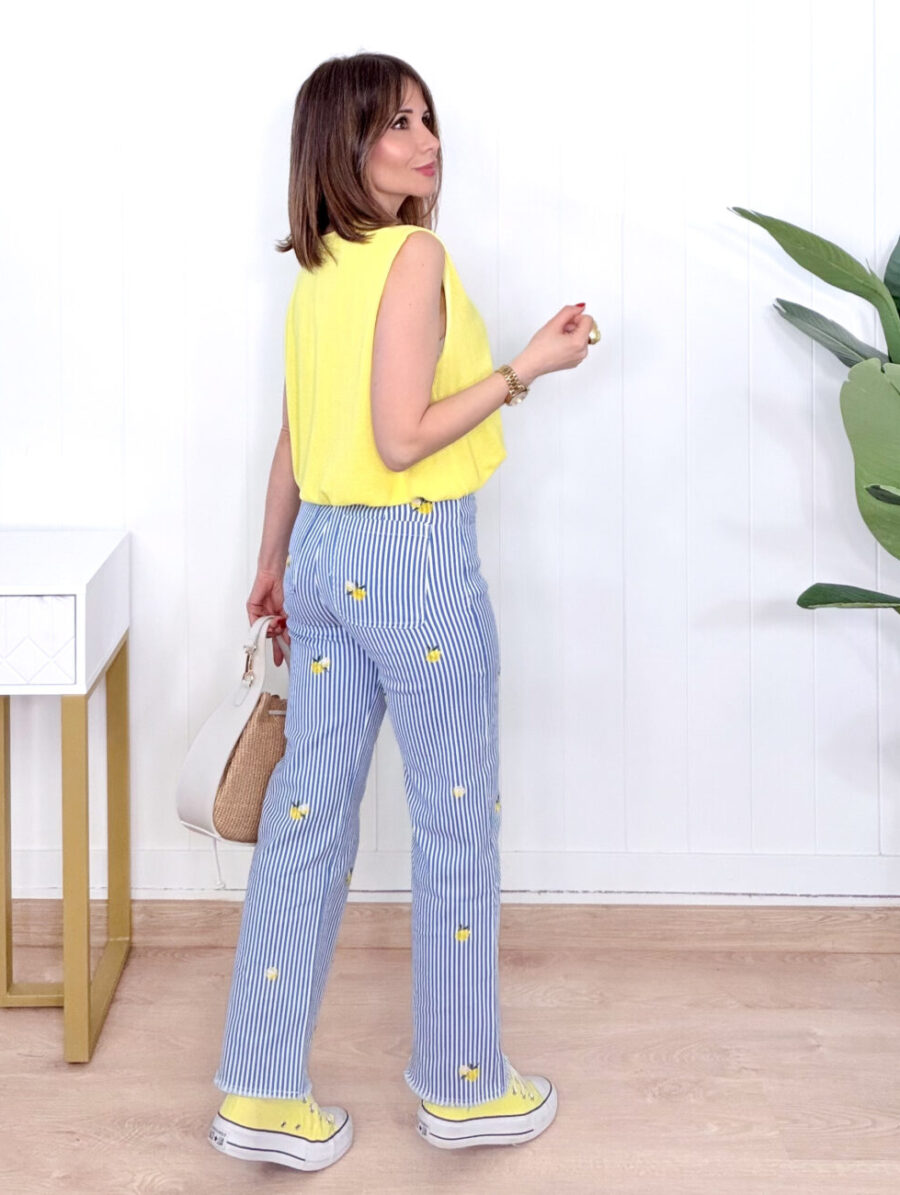 Alternative view of Pantalón LEMON Rayitas Azul