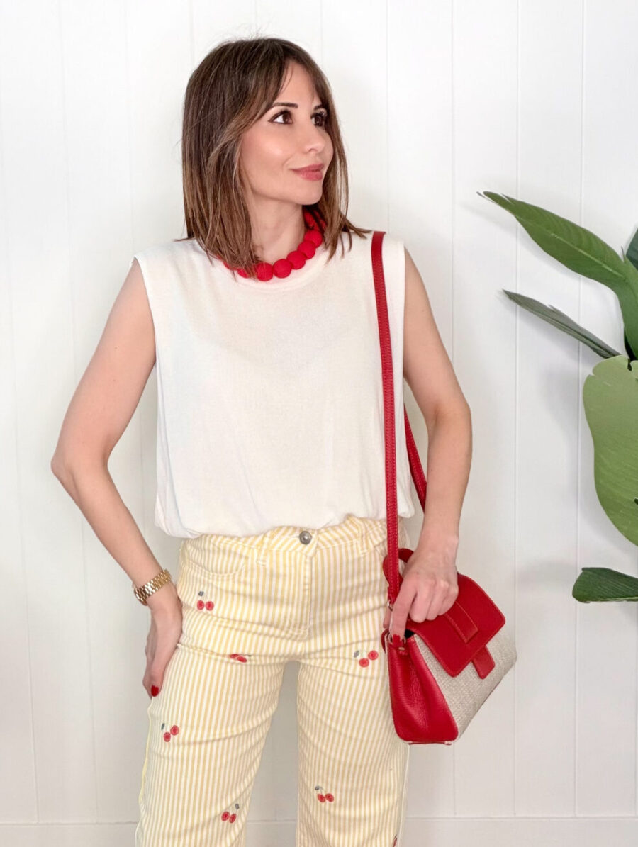 Alternative view of Top Punto de Hilo CIEL Blanco