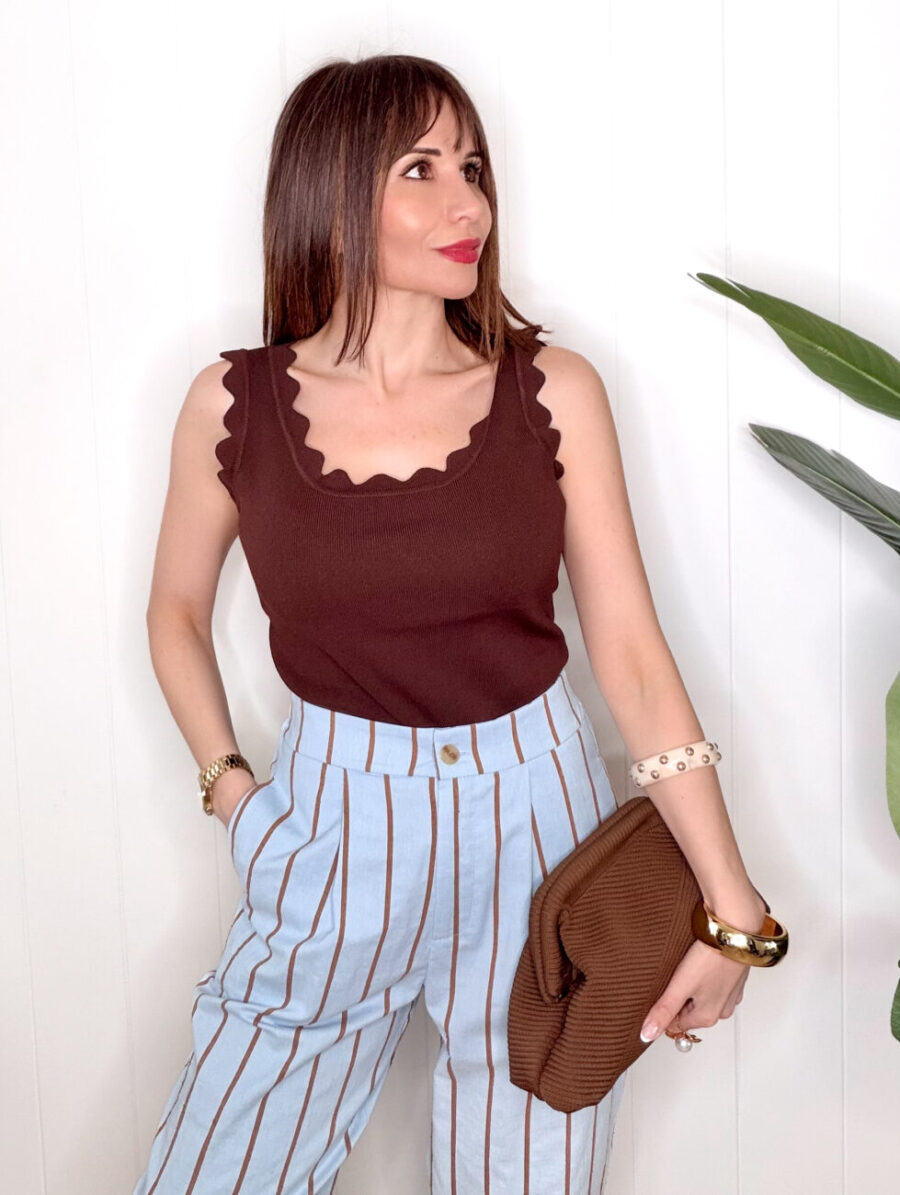 Alternative view of Top Punto ONDINA Choco