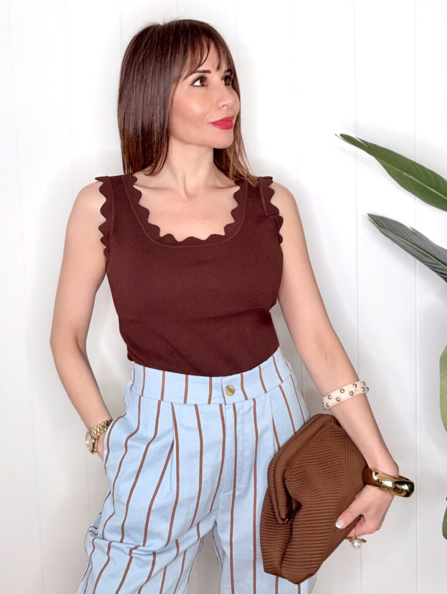 Top Punto ONDINA Choco