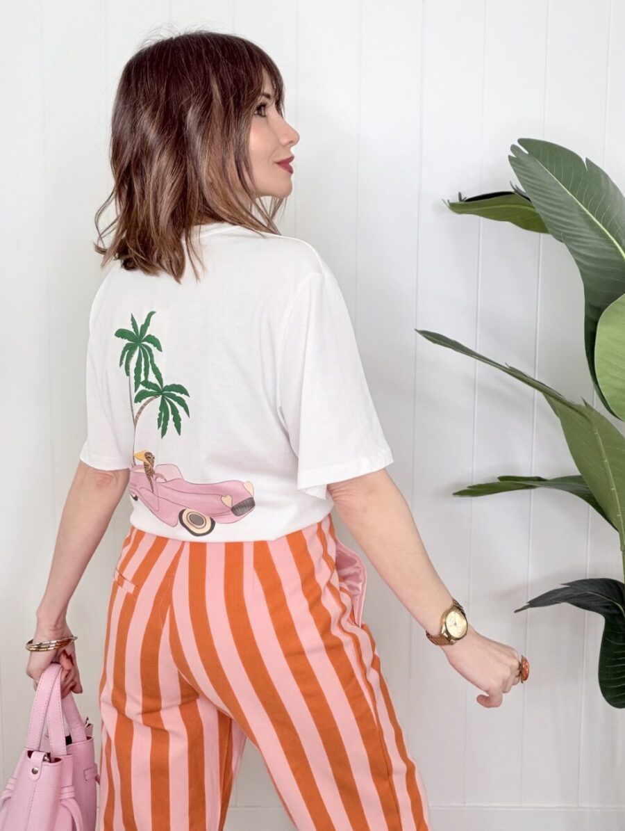 Alternative view of Camiseta PINK RIDE Blanca