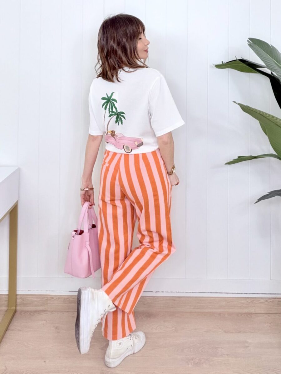 Camiseta PINK RIDE Blanca