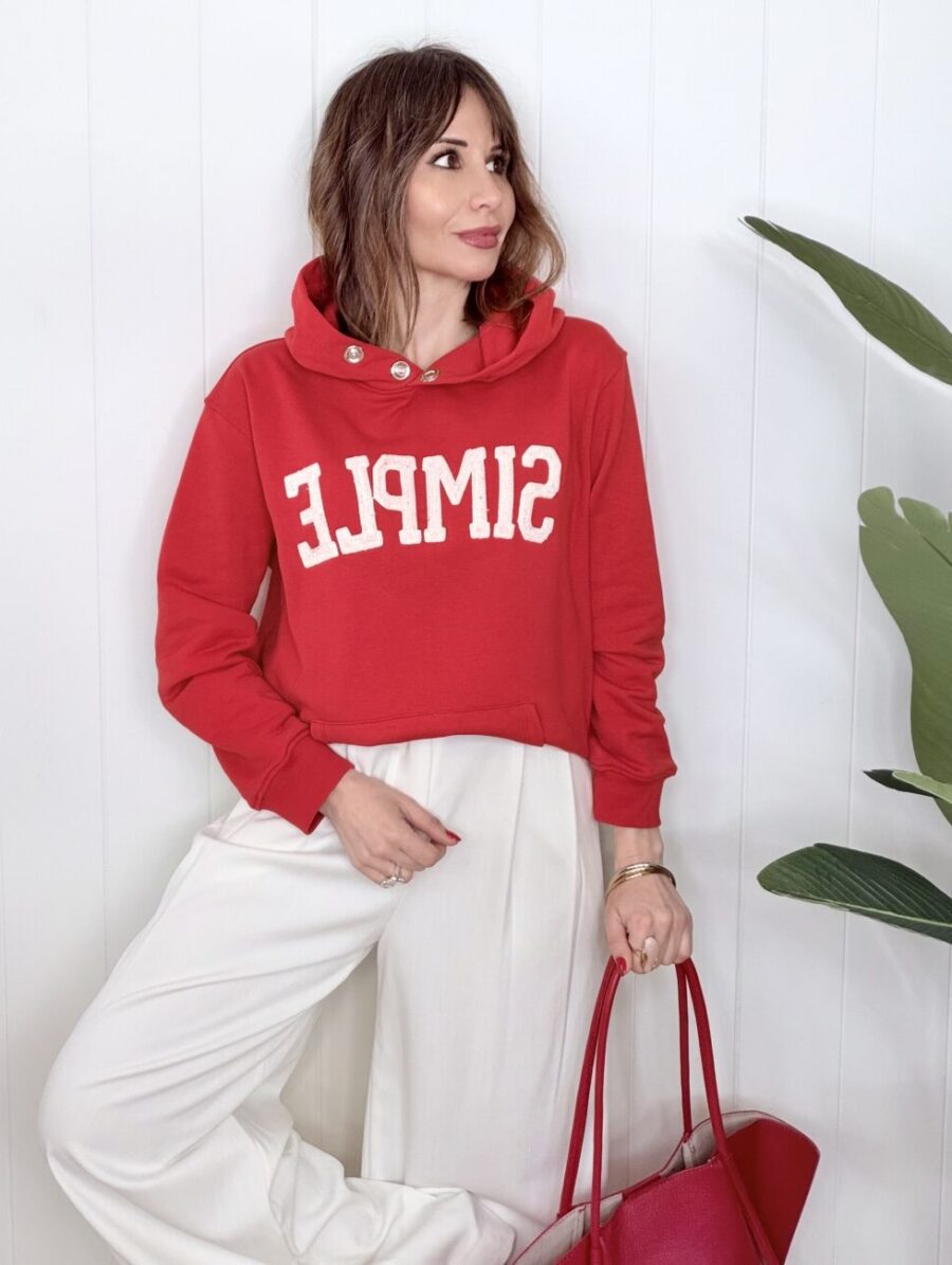 Sudadera SIMPLE ⭐️ Allo Allo Rojo