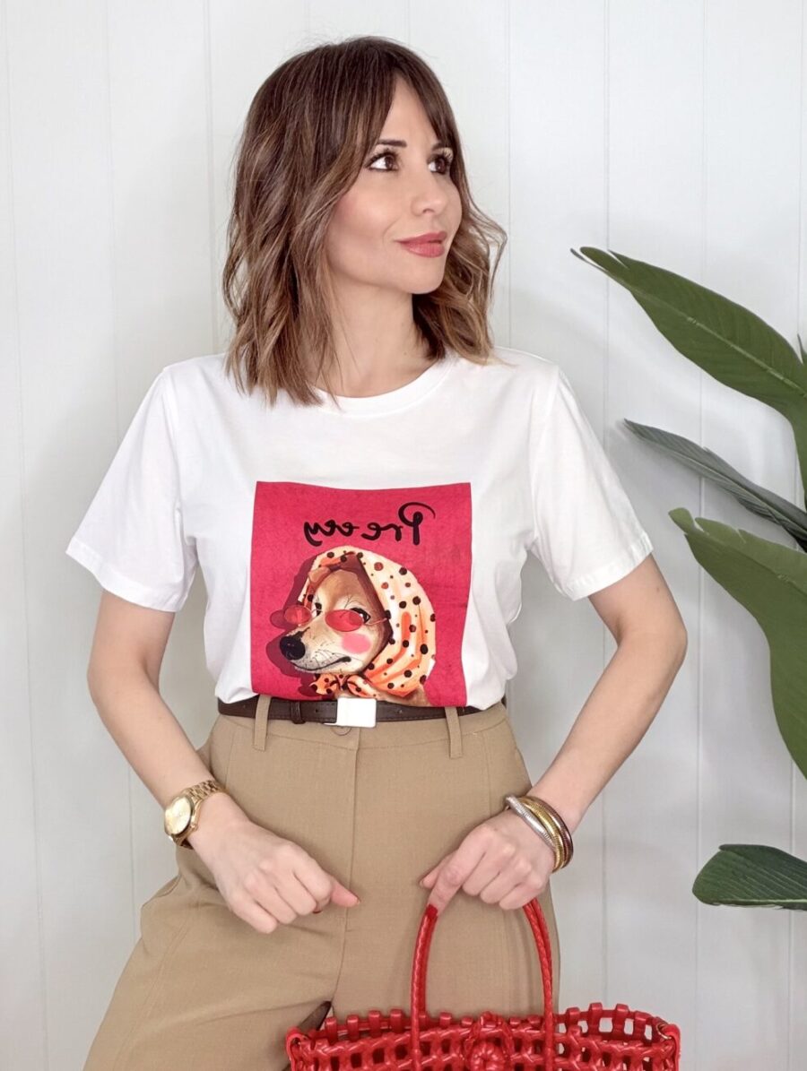 Camiseta MADAME LOBO Rojo