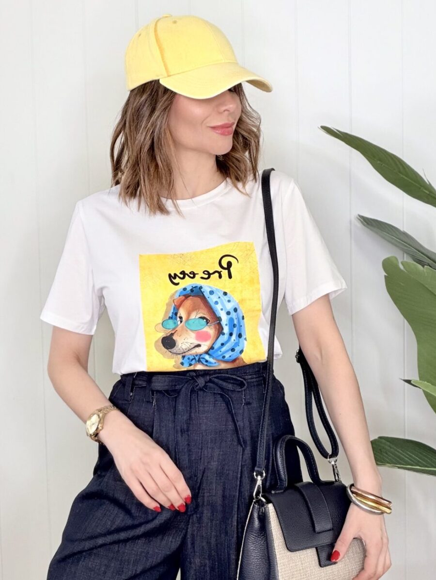 Camiseta MADAME LOBO Amarilla