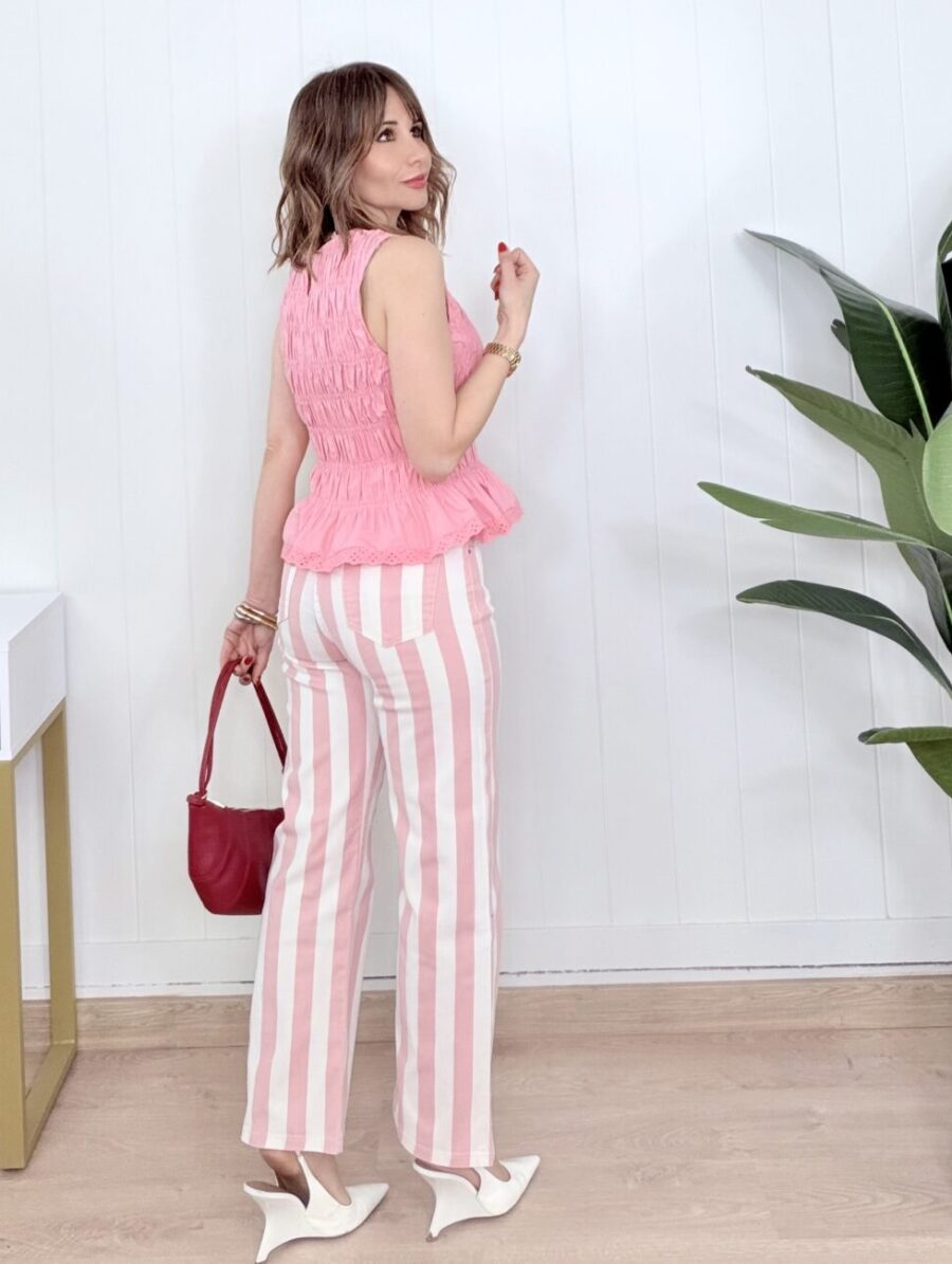 Alternative view of Jeans Crop RAYA VERTICAL Rosa