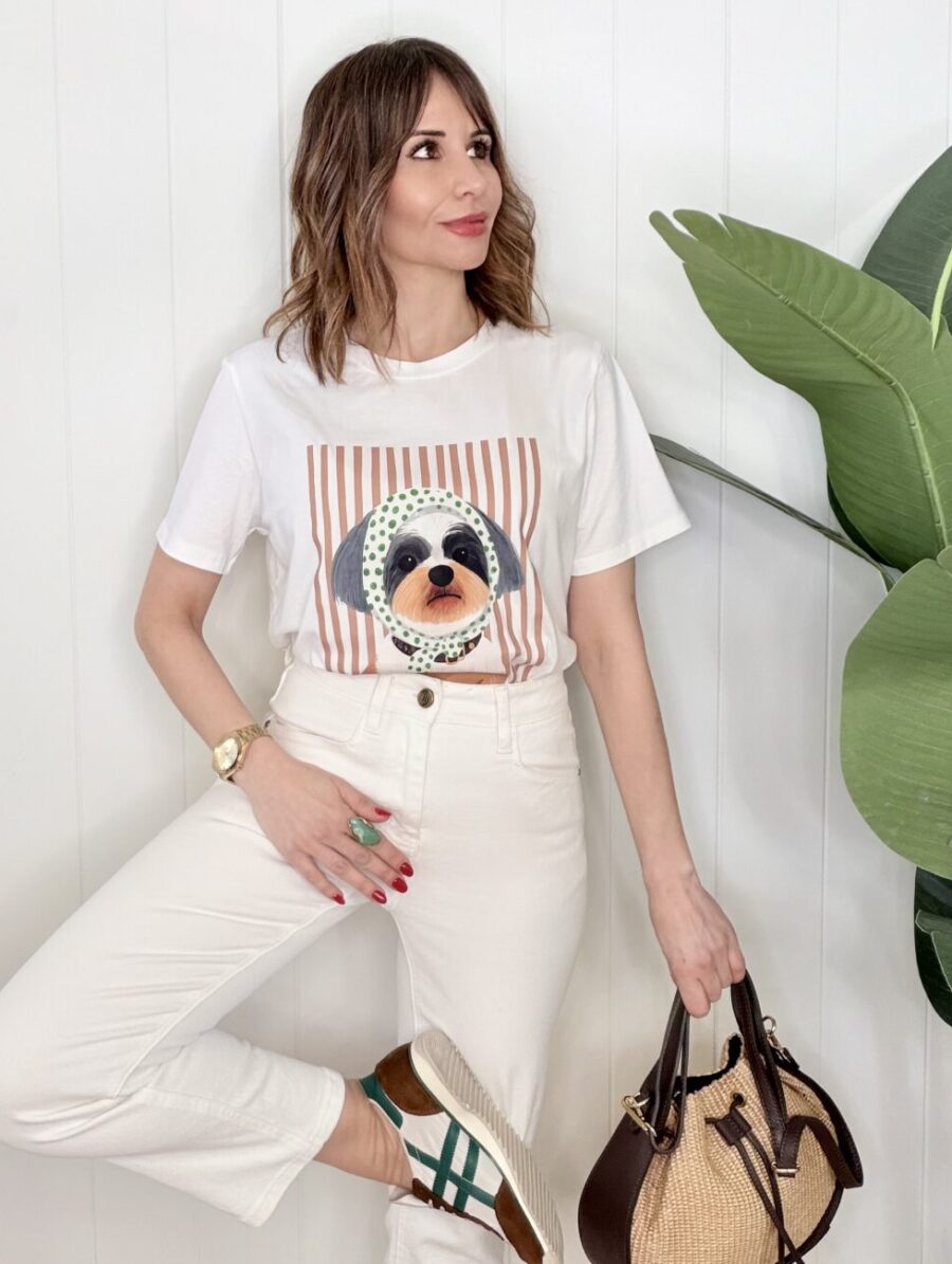 Camiseta PUPPY BONNET Camel&Verde