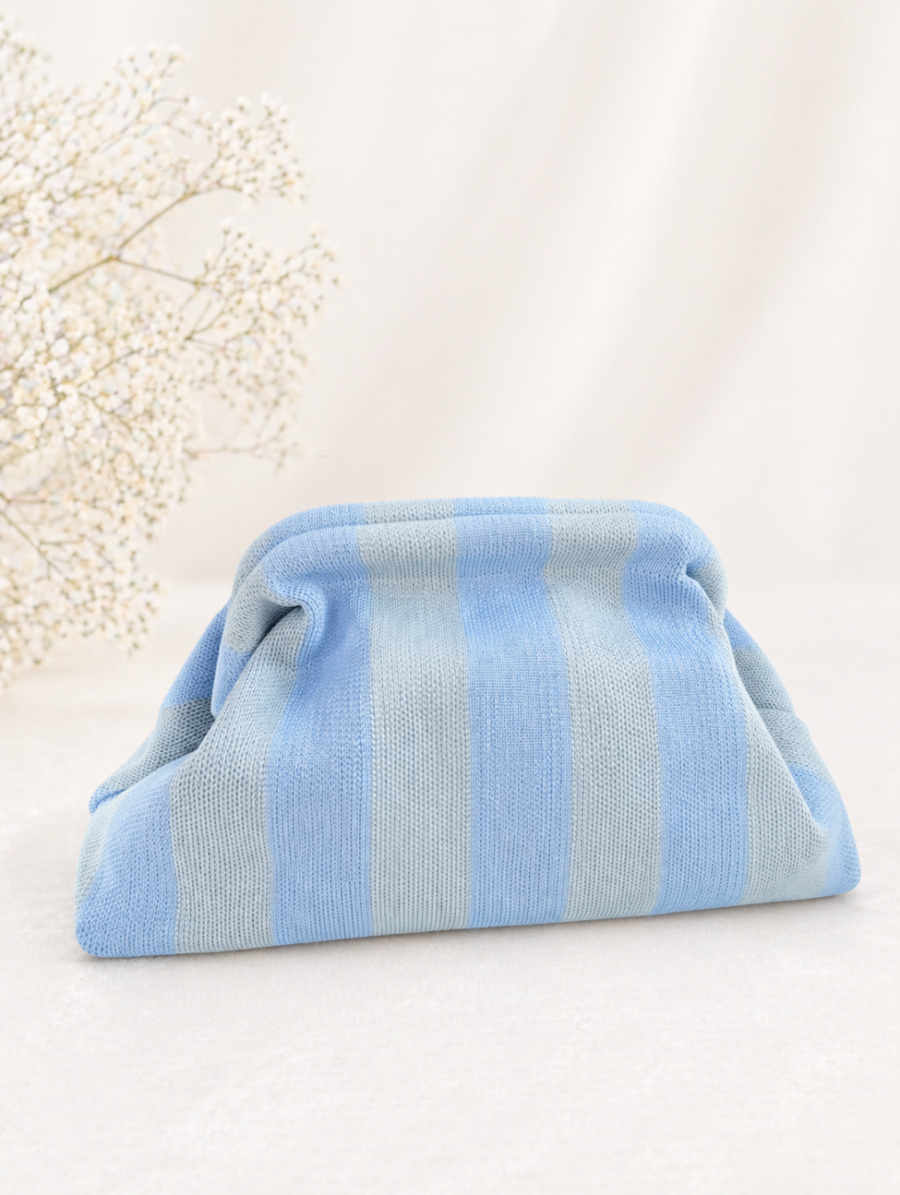 Pouch BAG Rayas Azul