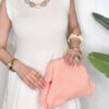 Pouch BAG Coral Pastel