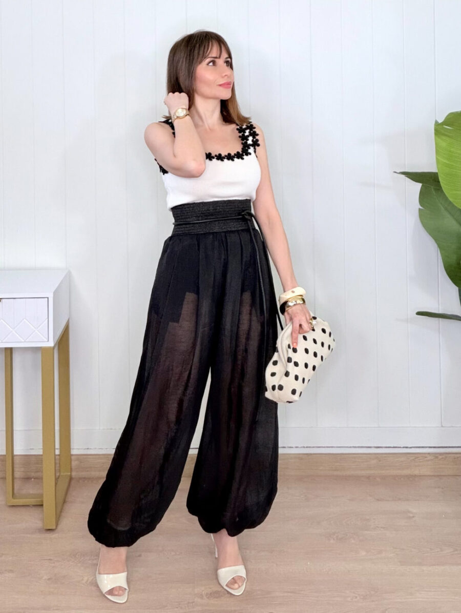 Alternative view of Pantalón KAIRO Bombacho Negro